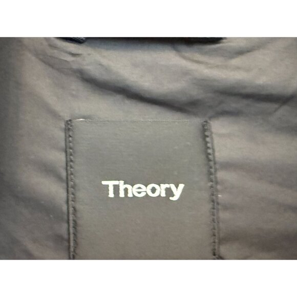 Theory Black Sherpa Zip-Up Jacket Mens M Acrylic & Polyester Blend - Picture 5 of 9